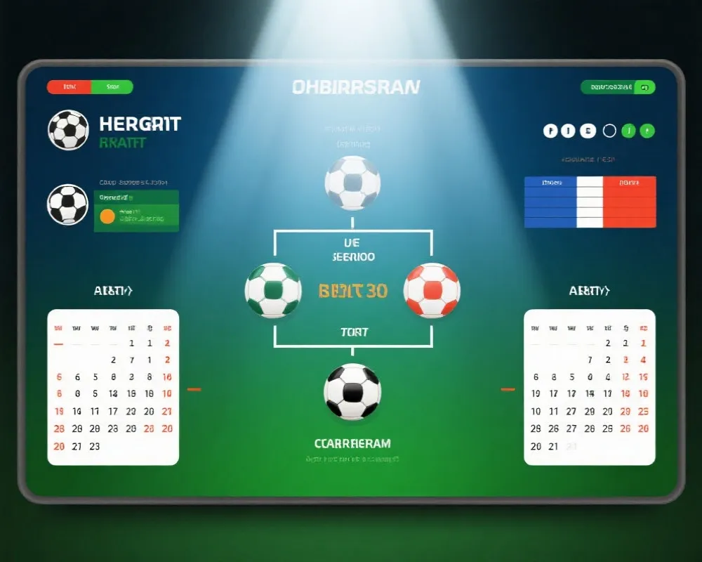 世界盃淘汰賽與賽程示意圖